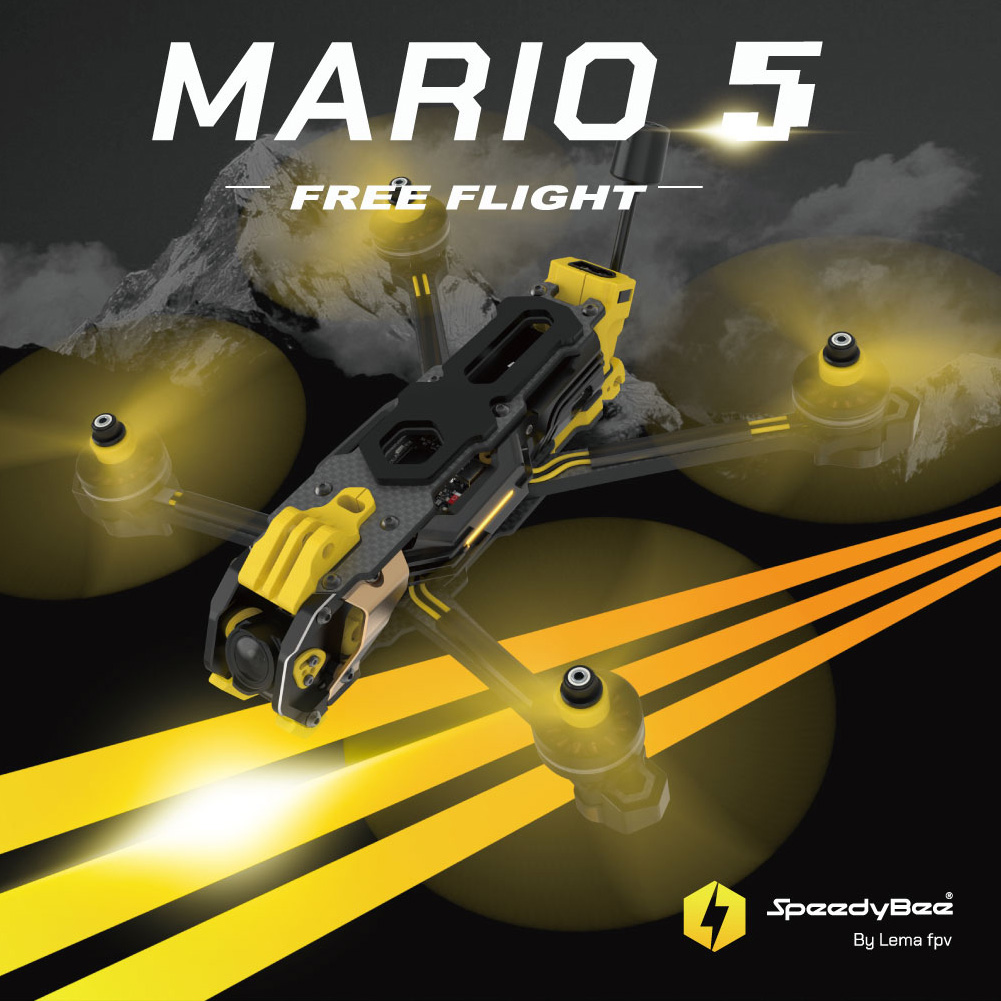 SpeedyBee Mario 5 Çerçeve 5 in - Foxeer Reaper Extreme 2.5W Vtx incelemesi ve fiyatı